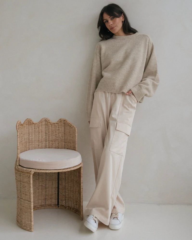 Walnut - Austin Pant - Cream