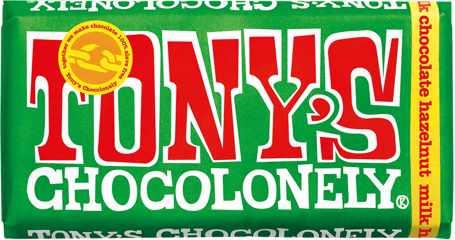 Tony's Chocolonely - Milk Hazelnut 180g