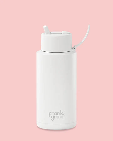 Frank Green - Ceramic Reusable Bottle - Cloud - 34oz