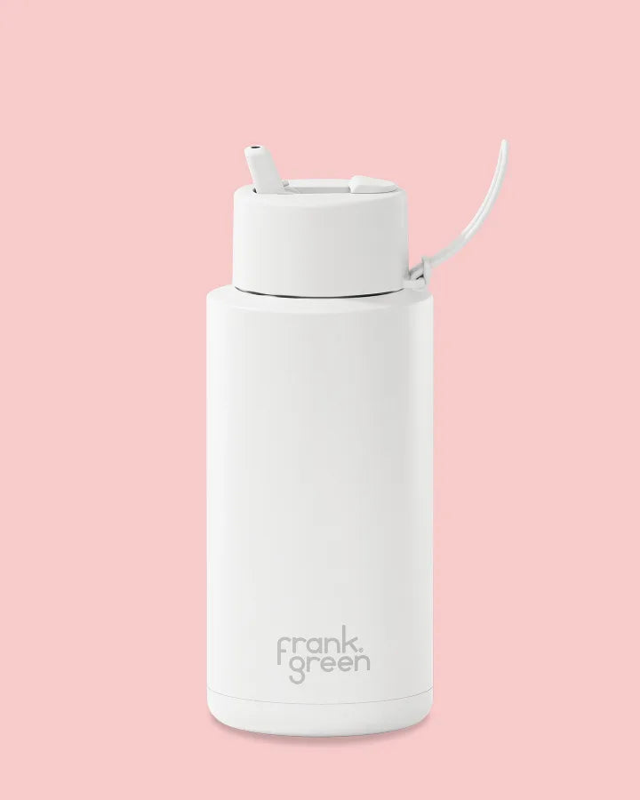 Frank Green - Ceramic Reusable Bottle - Cloud - 34oz