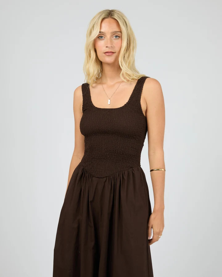 All About Eve - Essential Maxi Dress - Brown