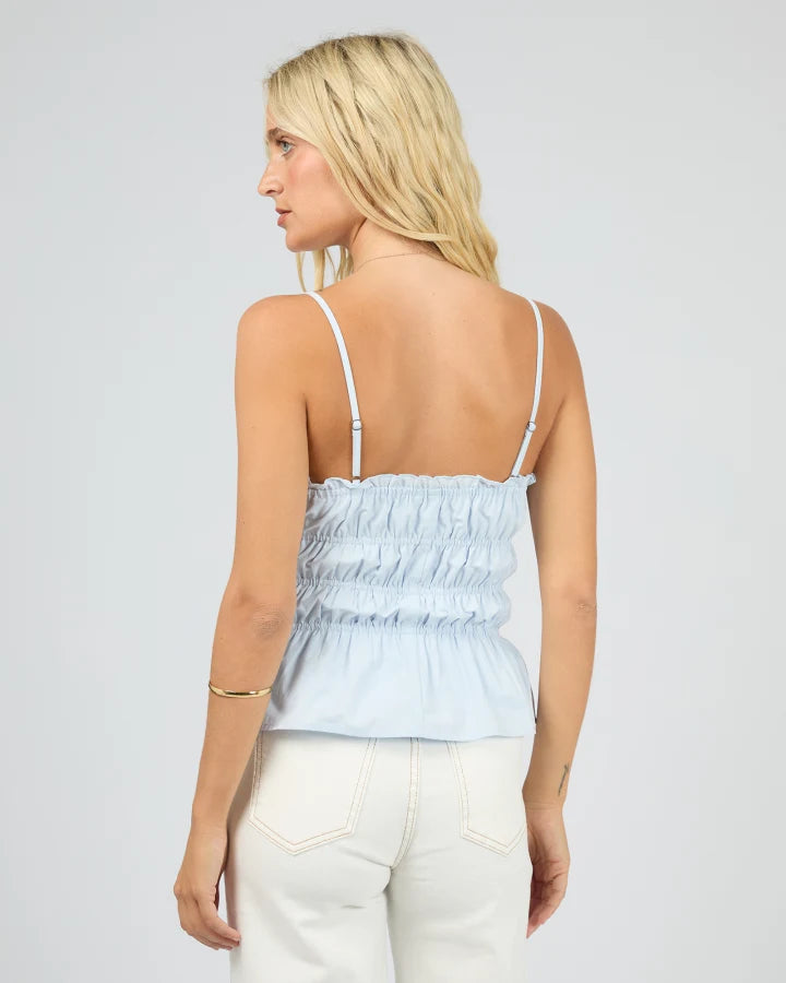 All About Eve - Cora Top - Sky Blue