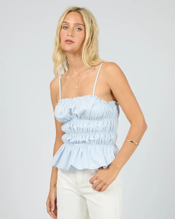 All About Eve - Cora Top - Sky Blue
