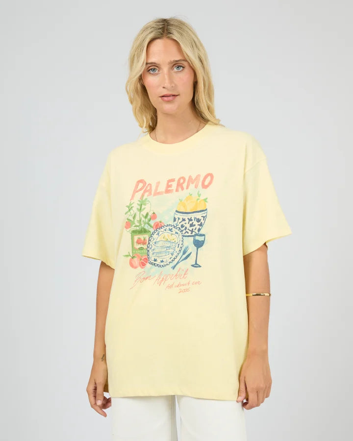All About Eve - Palermo Relaxed Tee - Yellow