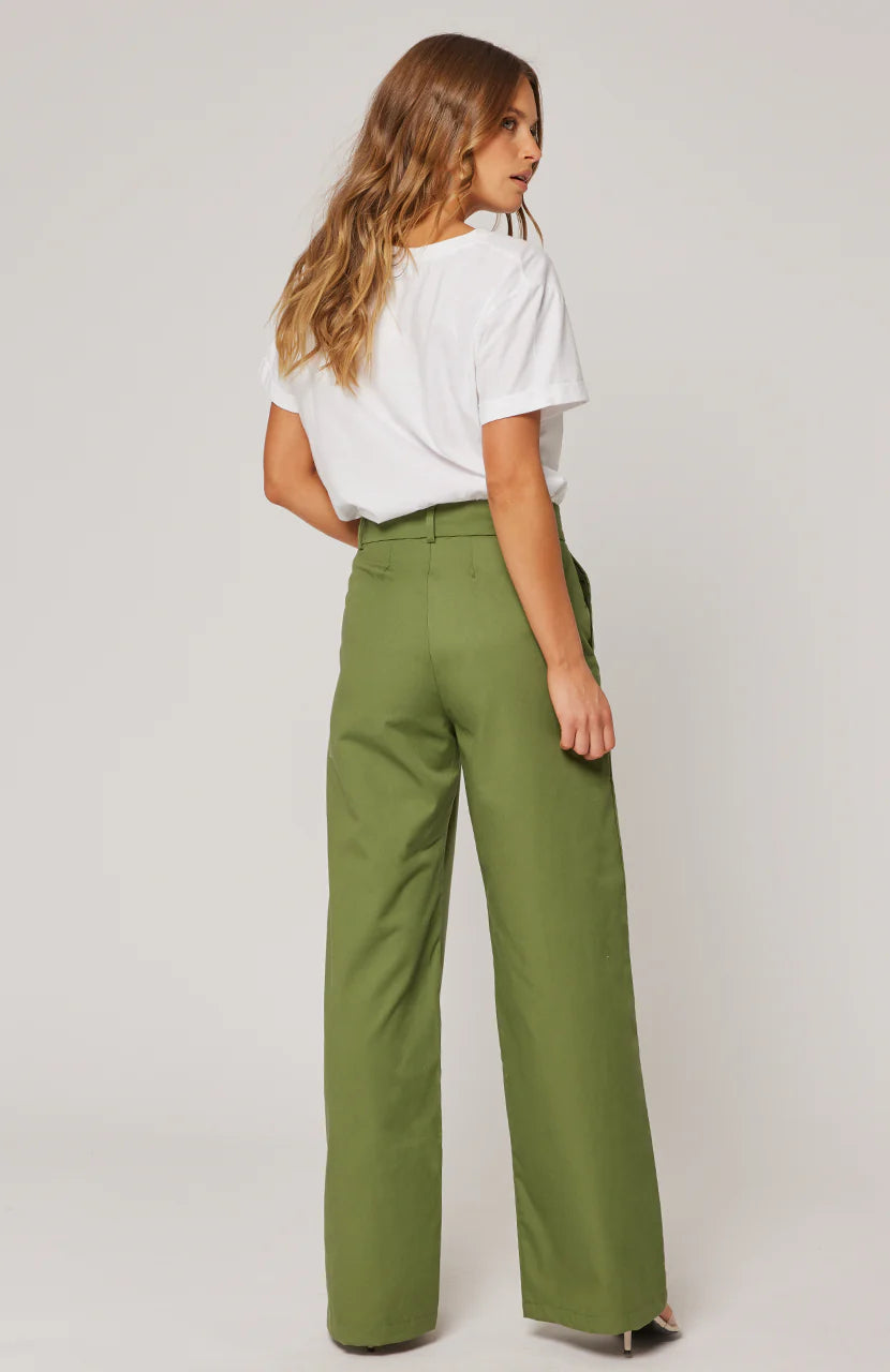 Cartel & Willow - ISLA TROUSER - HUNTER GREEN