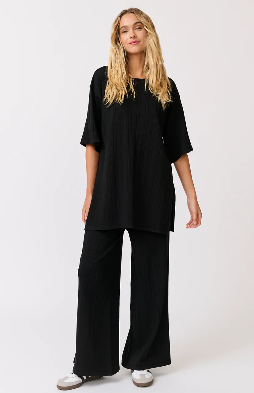 Cartel & Willow - Trisha Top - Black Knit