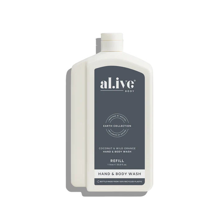 Al.ive Body - 1L Wash Refill - Coconut & Wild Orange