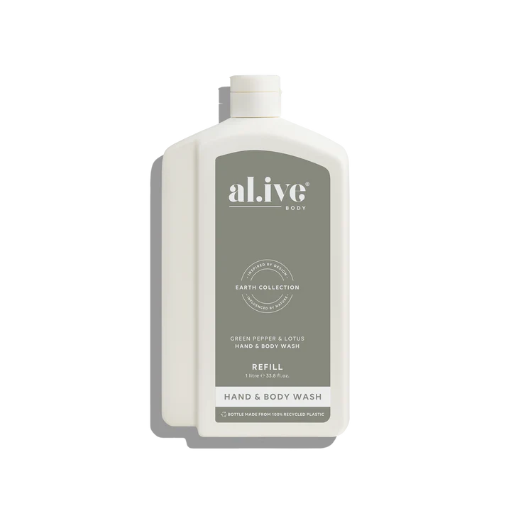 Al.ive Body - 1L Wash Refill - Green Pepper & Lotus