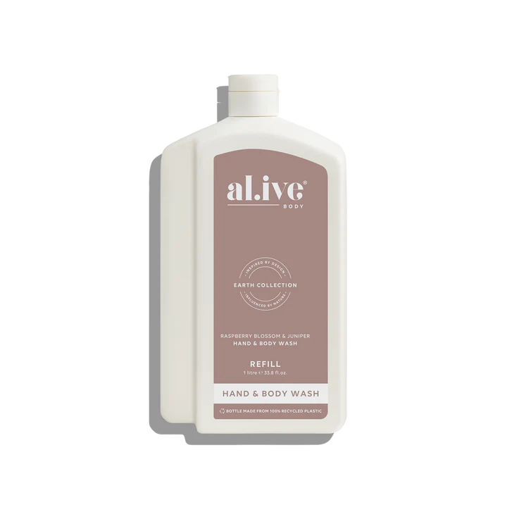 Al.ive Body - 1L Wash Refill - Raspberry Blossom & Juniper