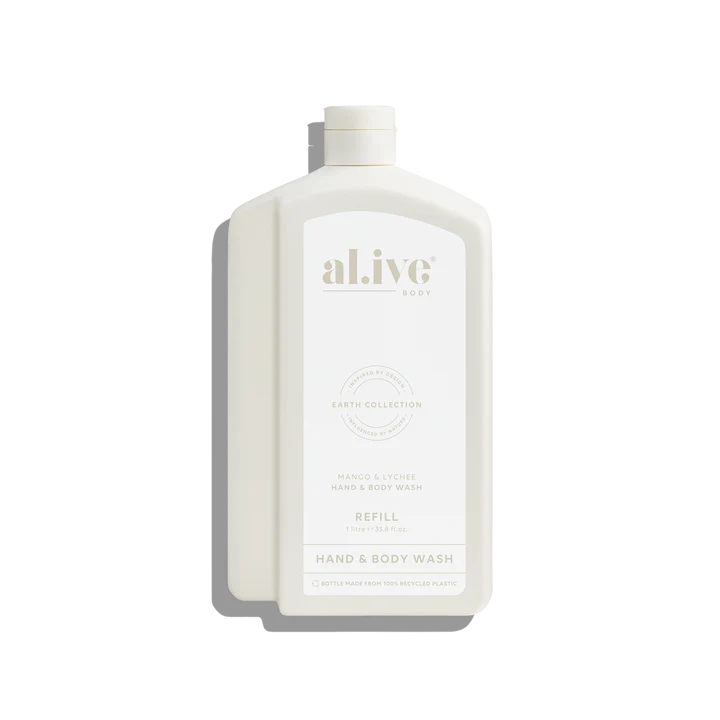 Al.ive Body - 1L Wash Refill - Mango & Lychee