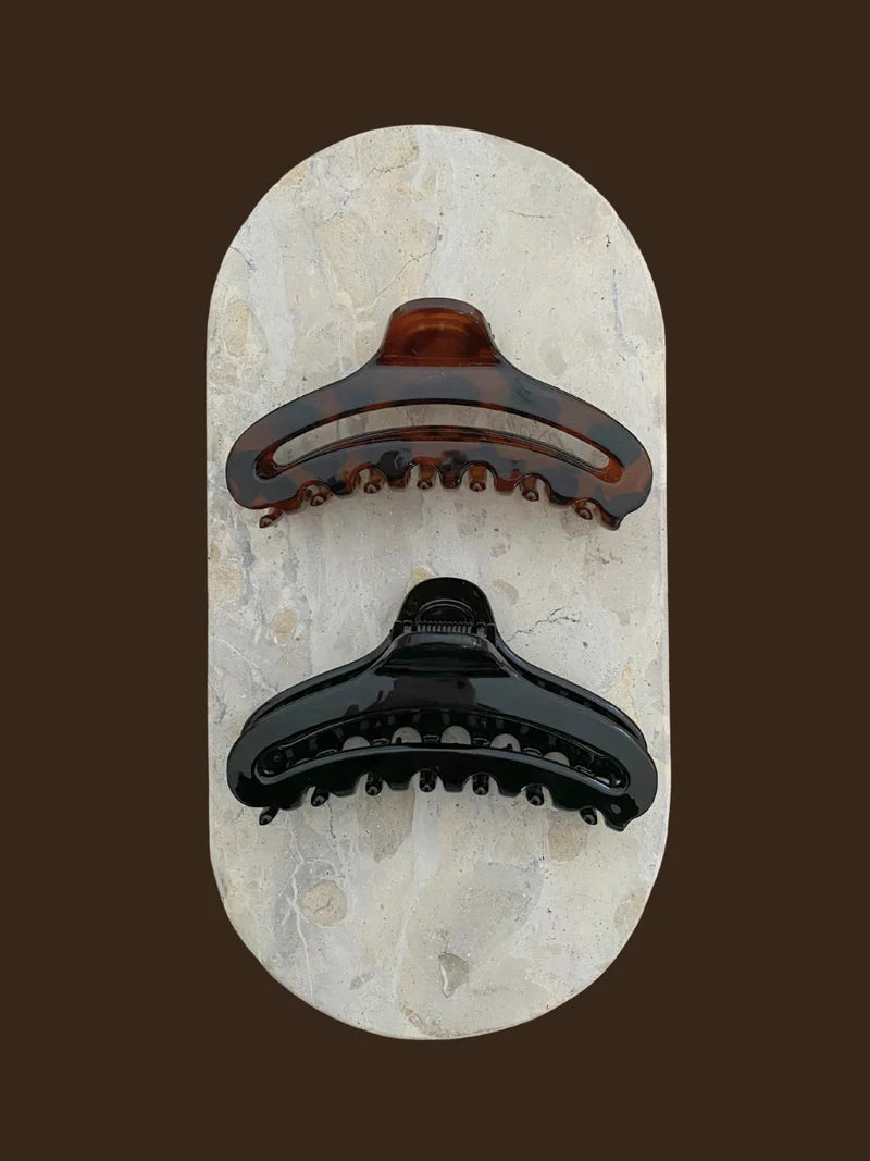 Angels Whisper - Zen Oval Claw Clip - Tortise