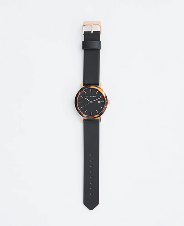 The Horse - Limited Edition Resin - Brown Tortoise/ Black Rose Gold Dial/ Black Leather