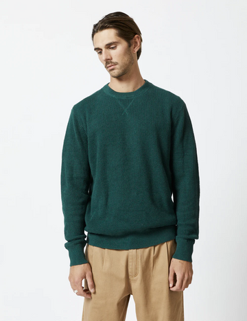 Mr Simple - Sorrento Hemp Knit - Bottle Green