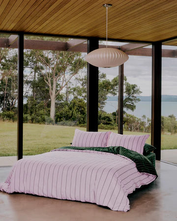 Hommey - Quilt Cover - Violet / Clover - Super King
