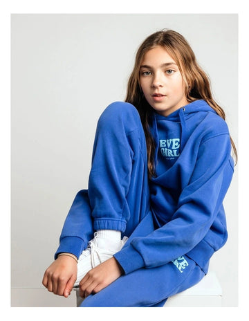 Eve Girl - Aths Hoodie - Blue - Kids Size 8-14