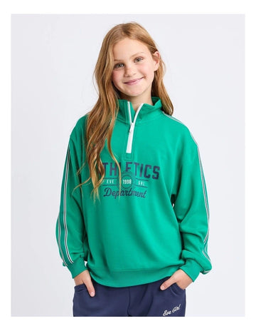 Eve Girl - Ultimates 1/4 Zip Crew - Green