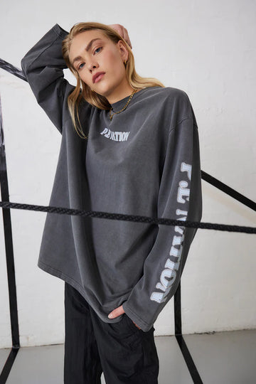 P.E Nation - Odyssey Long Sleeve Tee - Dark Shadow