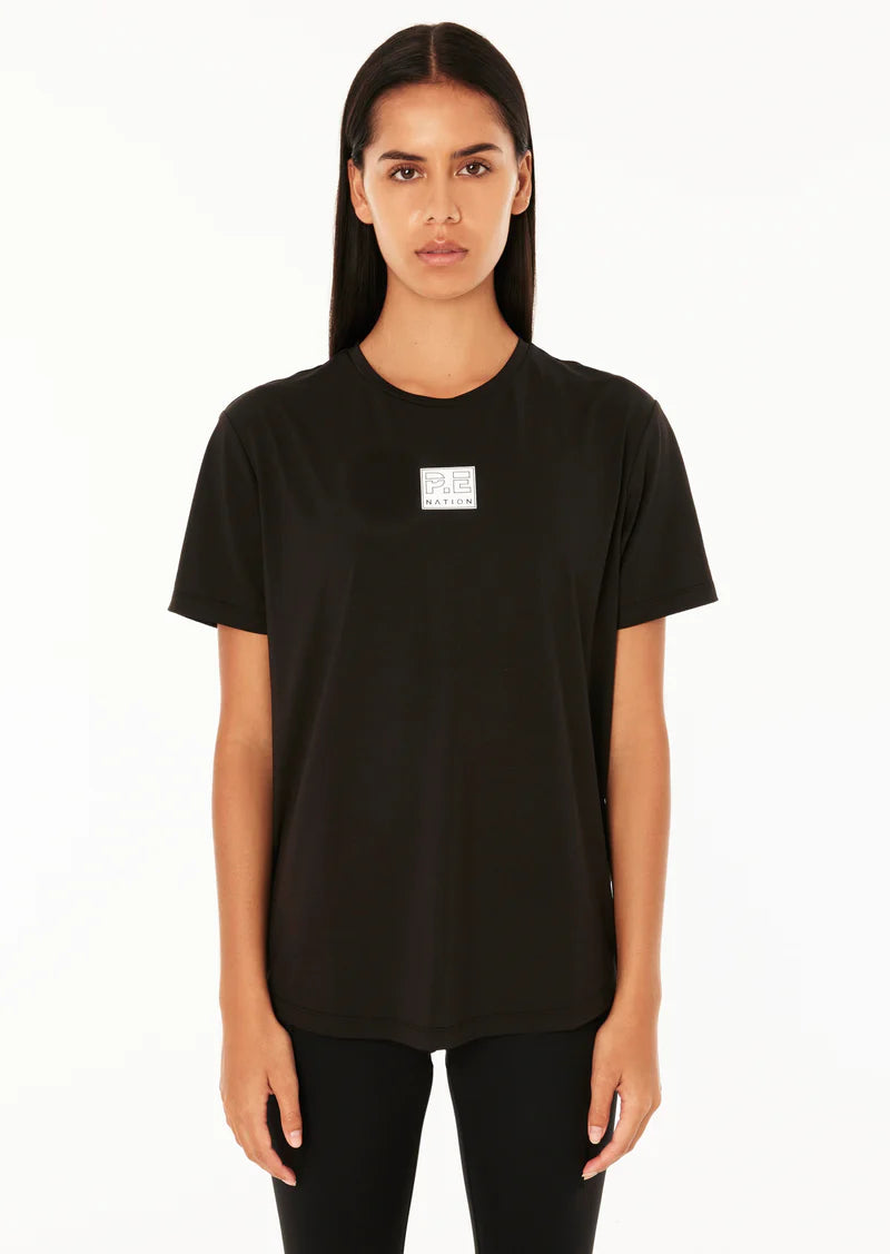 P.E Nation - CROSSOVER AIR FORM TEE - BLACK