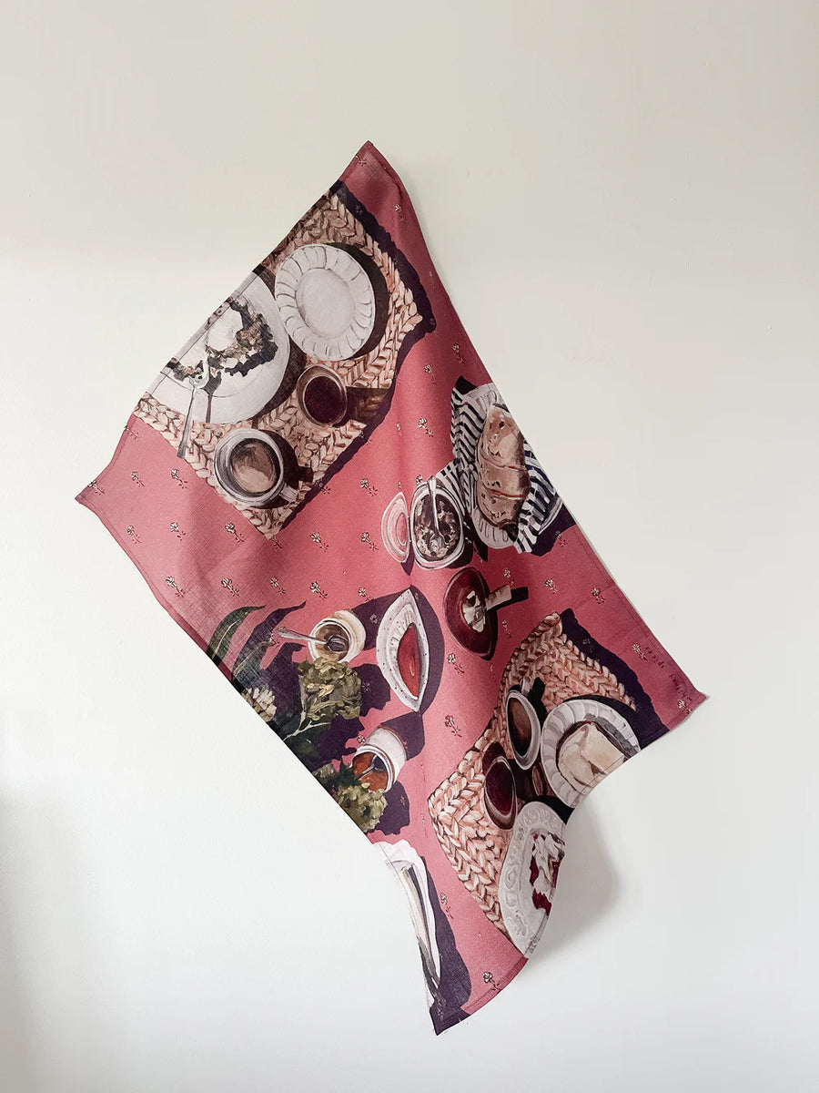 Whitney Spicer Art - Linen Tea Towel - Beatrice