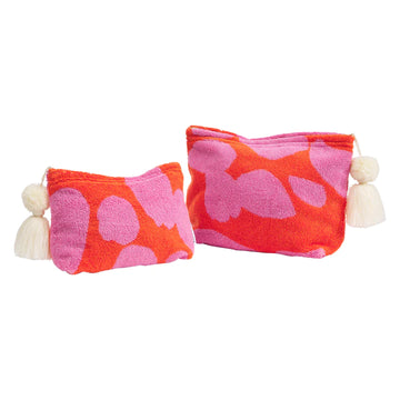 Sage & Clare - Hermosa Terry Pouch - Dahlia