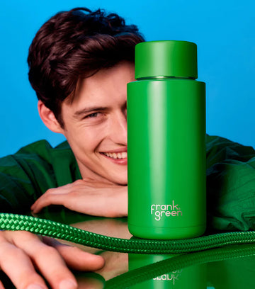Frank Green - Limited Edition Ceramic Reusable Bottle - 34oz / 1,000ml - Evergreen