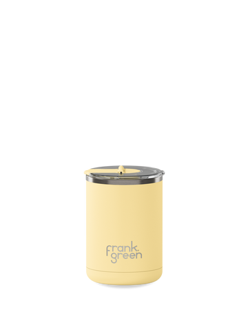 Frank Green - Ceramic Coffee Cup w/ Hinged Lid - Buttermilk - 12oz