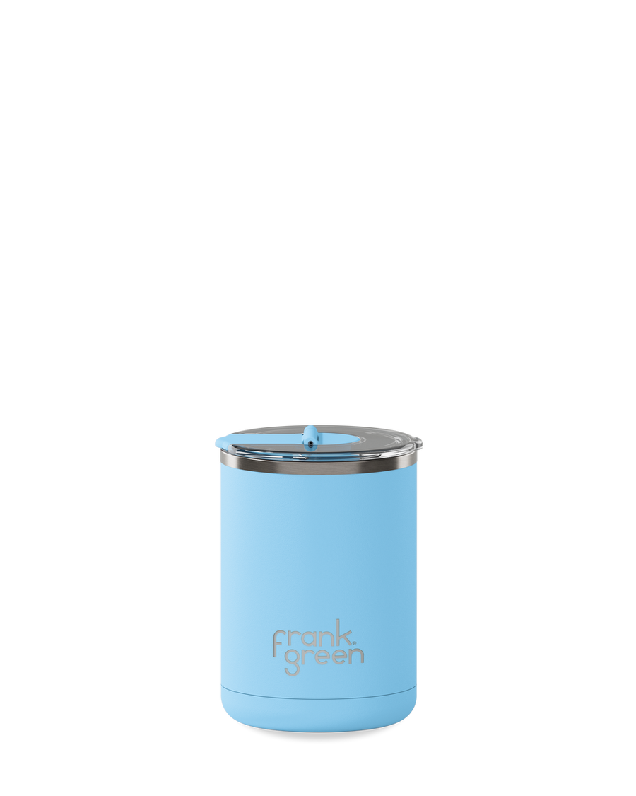 Frank Green - Ceramic Coffee Cup w/ Hinged Lid - Sky Blue - 12oz