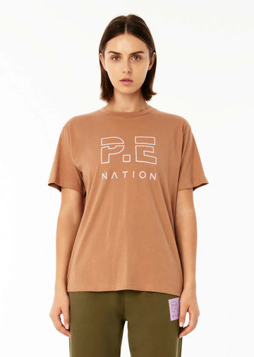 P.E Nation - Heads Up Tee - Camel