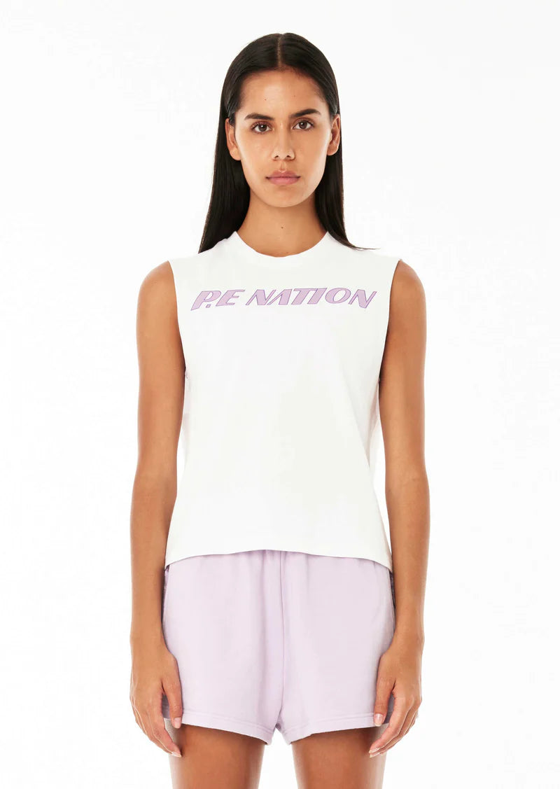 P.E Nation - Double Jump Tank - Optic White