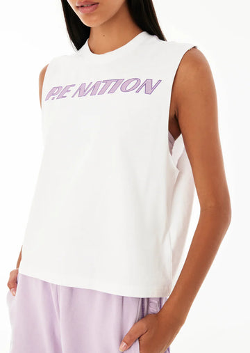 P.E Nation - Double Jump Tank - Optic White