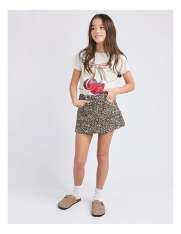 Eve Girl - Holly Leopard Skort - Kids Size 8-14