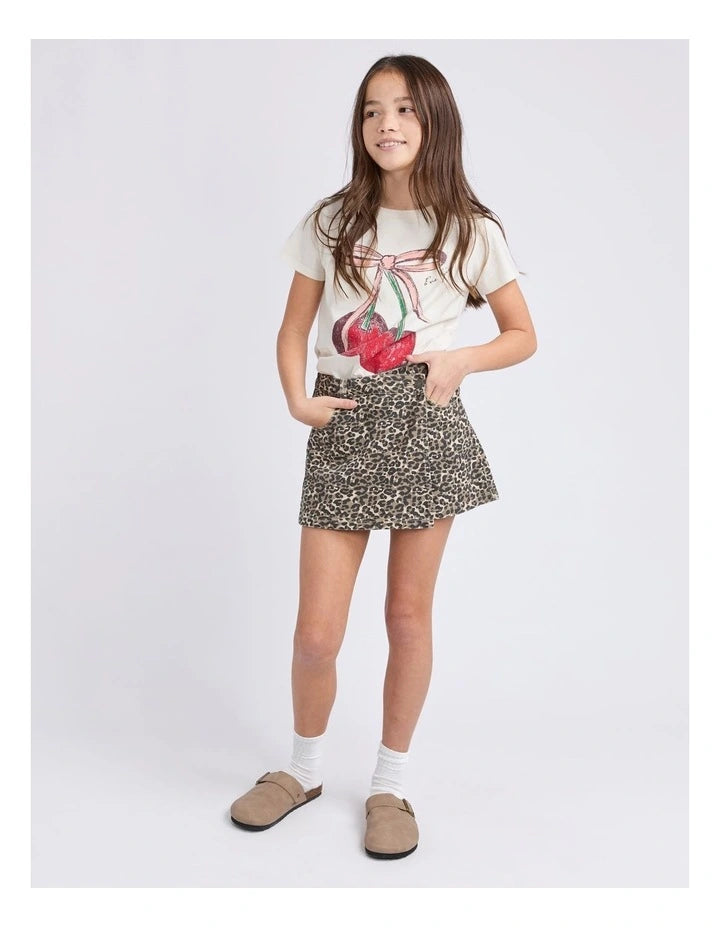 Eve Girl - Holly Leopard Skort - Kids Size 8-14