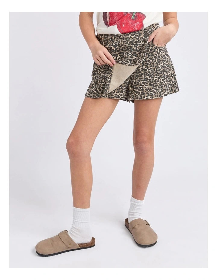 Eve Girl - Holly Leopard Skort - Kids Size 8-14