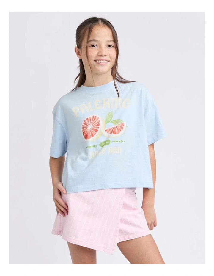Eve Girl - Palermo Tee - Light Blue - Kids Size 3-7