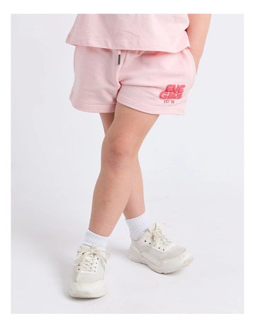 Eve Girl - Sports Club Fleece Shorts - Pink - Kids Size 3-7