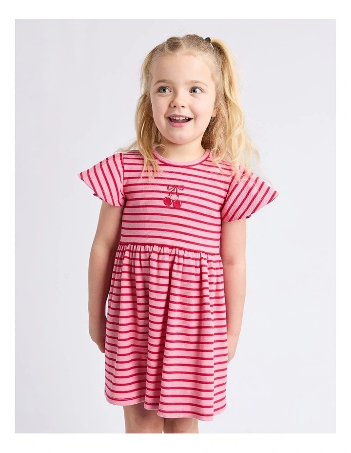 Eve Girl - Betty Rib Dress - Pink - Kids Size 3-7