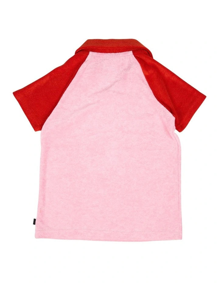 Animal Crackers - Contrast Tee Dress - Pink