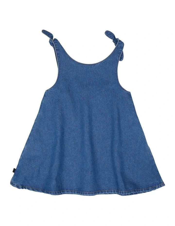 Animal Crackers - Gather Dress - Denim