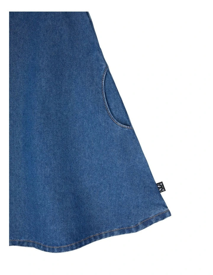 Animal Crackers - Gather Dress - Denim