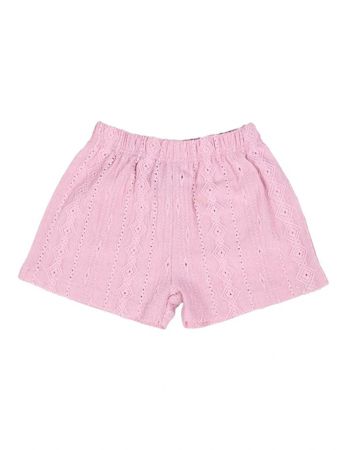 Animal Crackers - Textured Short - Pink