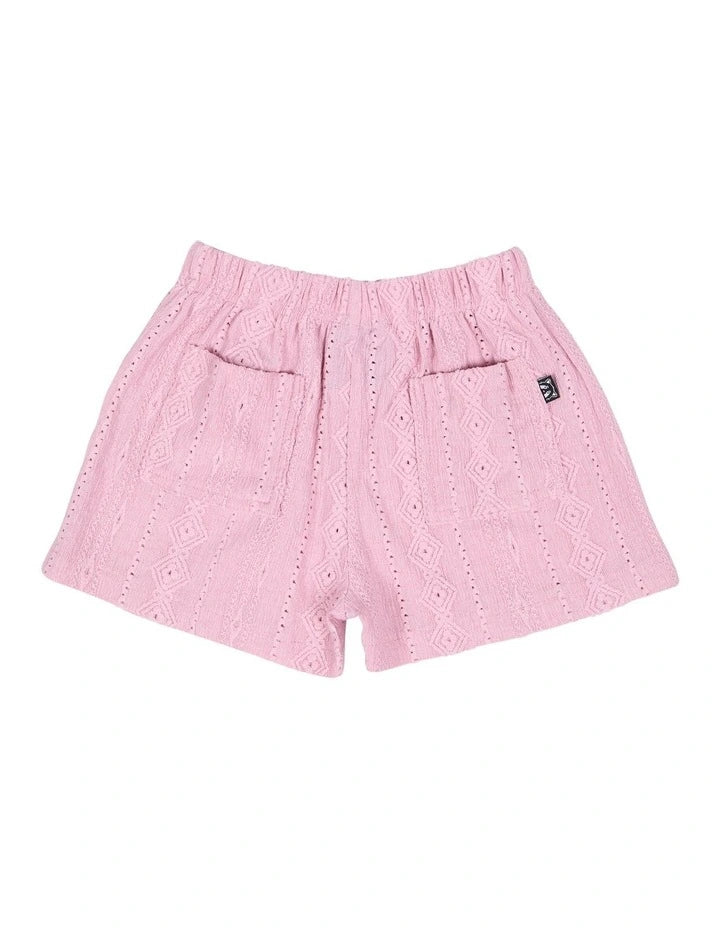 Animal Crackers - Textured Short - Pink