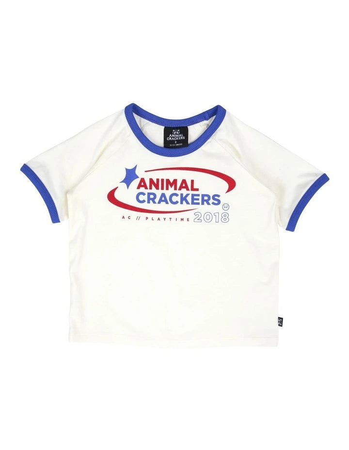 Animal Crackers - Athletics Tee - Vintage White
