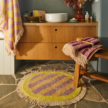 Sage & Clare - Jarita Bath Mat - Mauve