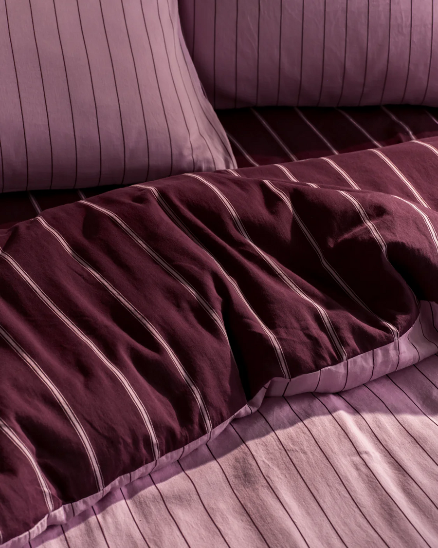 Hommey - Quilt Cover - Mulberry/Aster - Queen