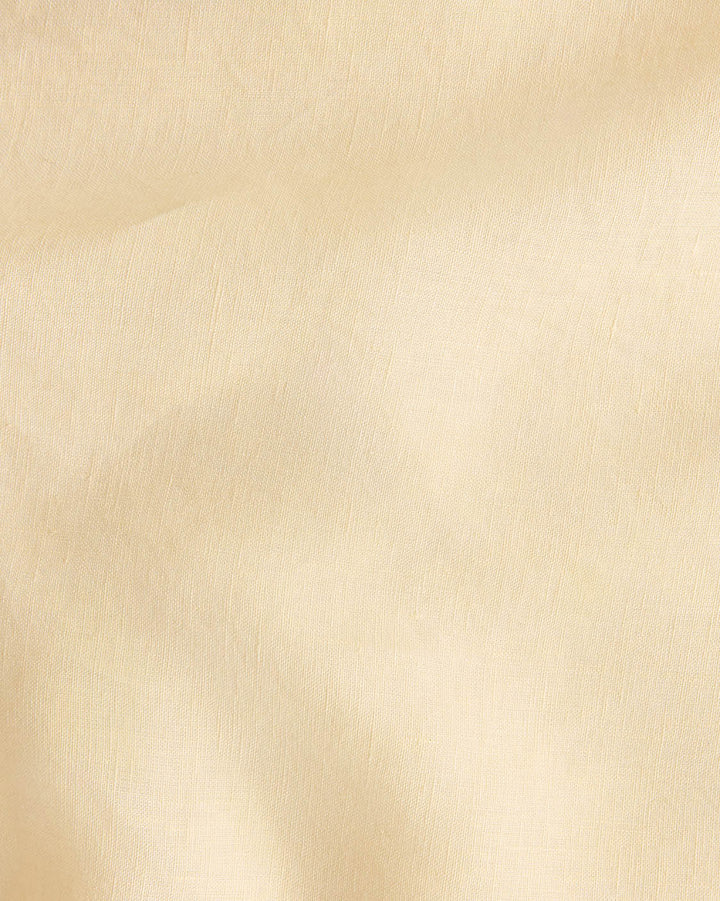 Hommey - Linen Flat Sheet - Butter - Queen