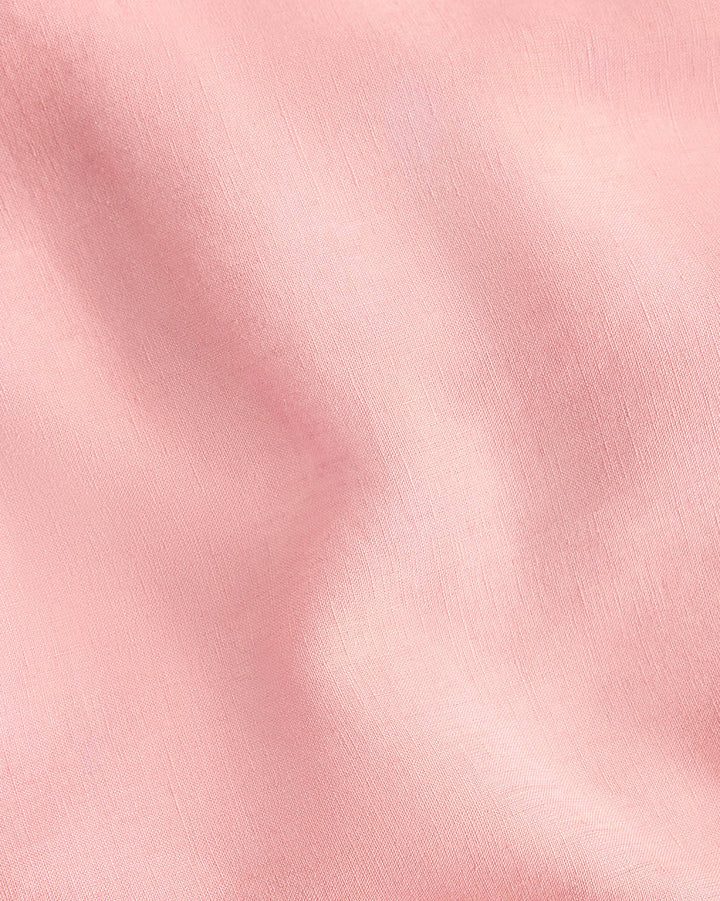 Hommey - Linen Fitted Sheet - Rhubarb - Queen
