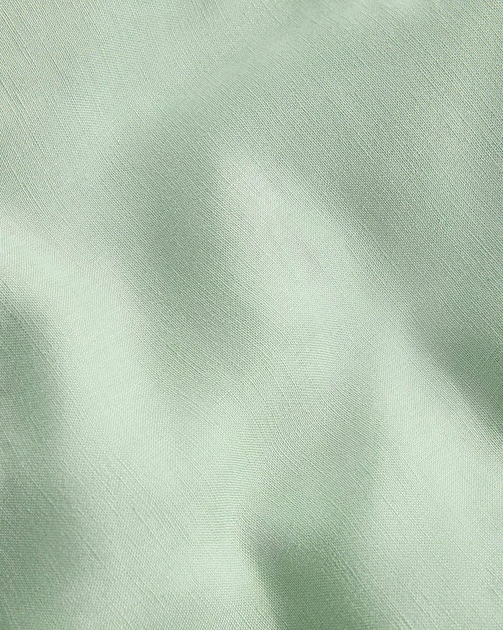 Hommey - Linen Fitted Sheet - Spearmint - Queen