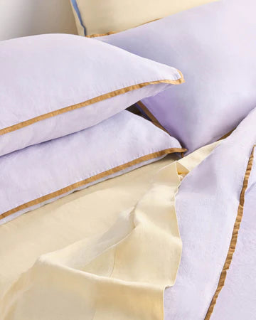 Hommey - Linen Fitted Sheet - Butter - Queen