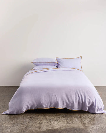 Hommey - Linen Quilt Cover - Wisteria - Queen