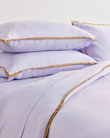 Hommey - Linen Flat Sheet - Wisteria - Queen